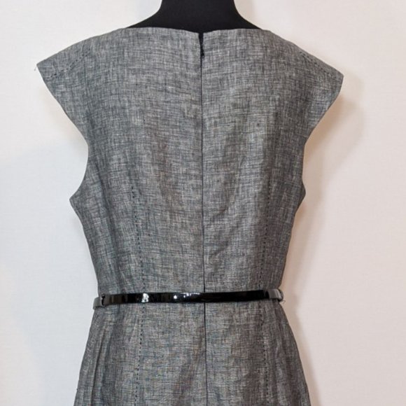 BOGO 1/2 Off Mercer & Madison 100 Linen Grey Dress - Picture 7 of 10